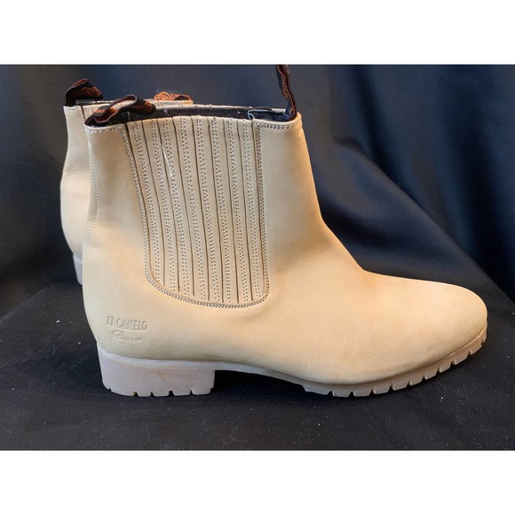 H NWT El Canello men’s pull on ankle boots SZ 27.5 - Picture 6 of 11